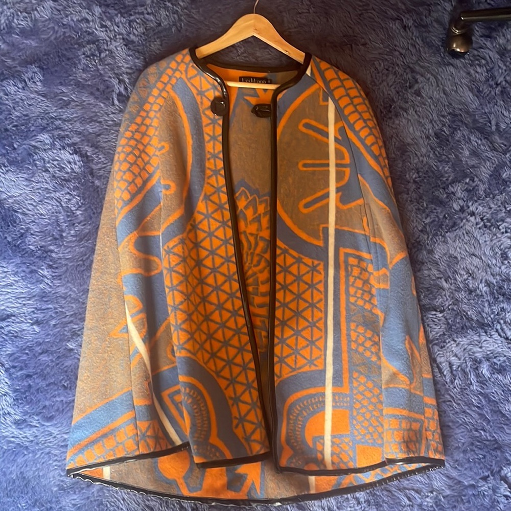 Ledikana South African Basotho Blanket Poncho